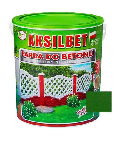⁨AKSILBET FARBA DO BETONU ZIELONY GN 1L⁩ w sklepie Wasserman.eu
