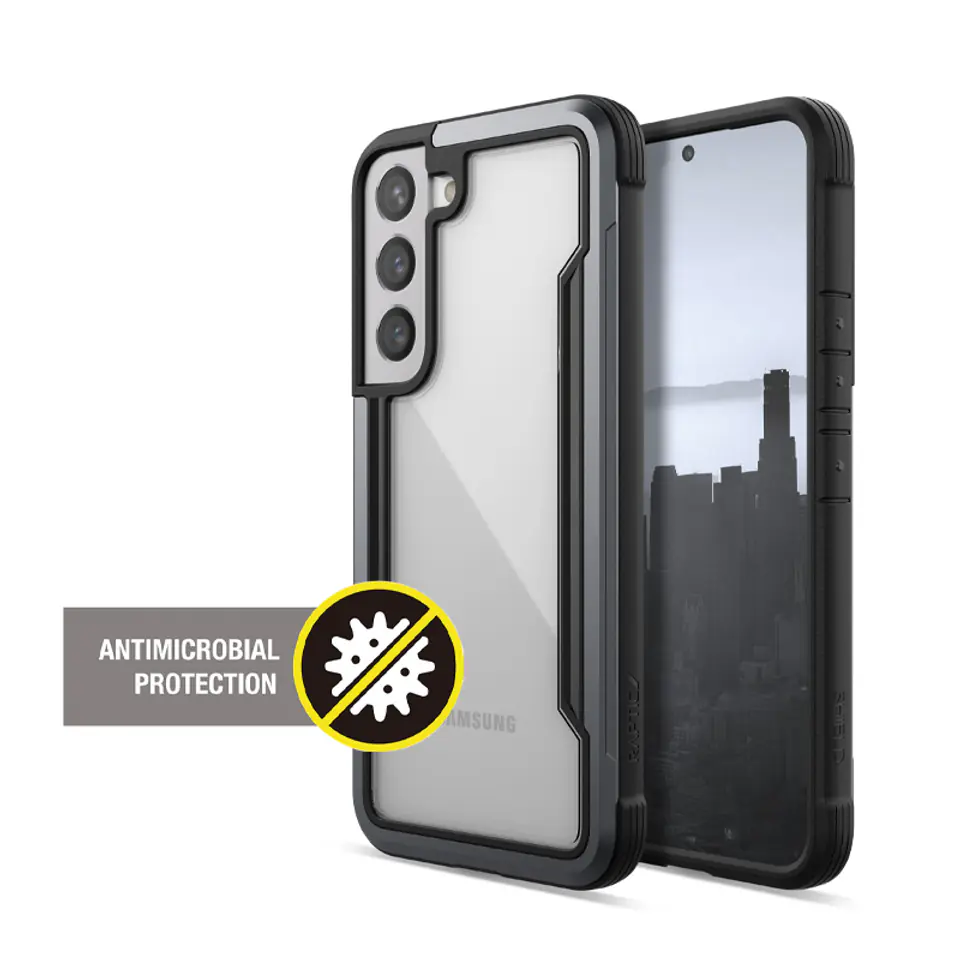 ⁨X-Doria Raptic Shield Pro - Etui Samsung Galaxy S22 5G (Antimicrobial Protection) (Black)⁩ w sklepie Wasserman.eu