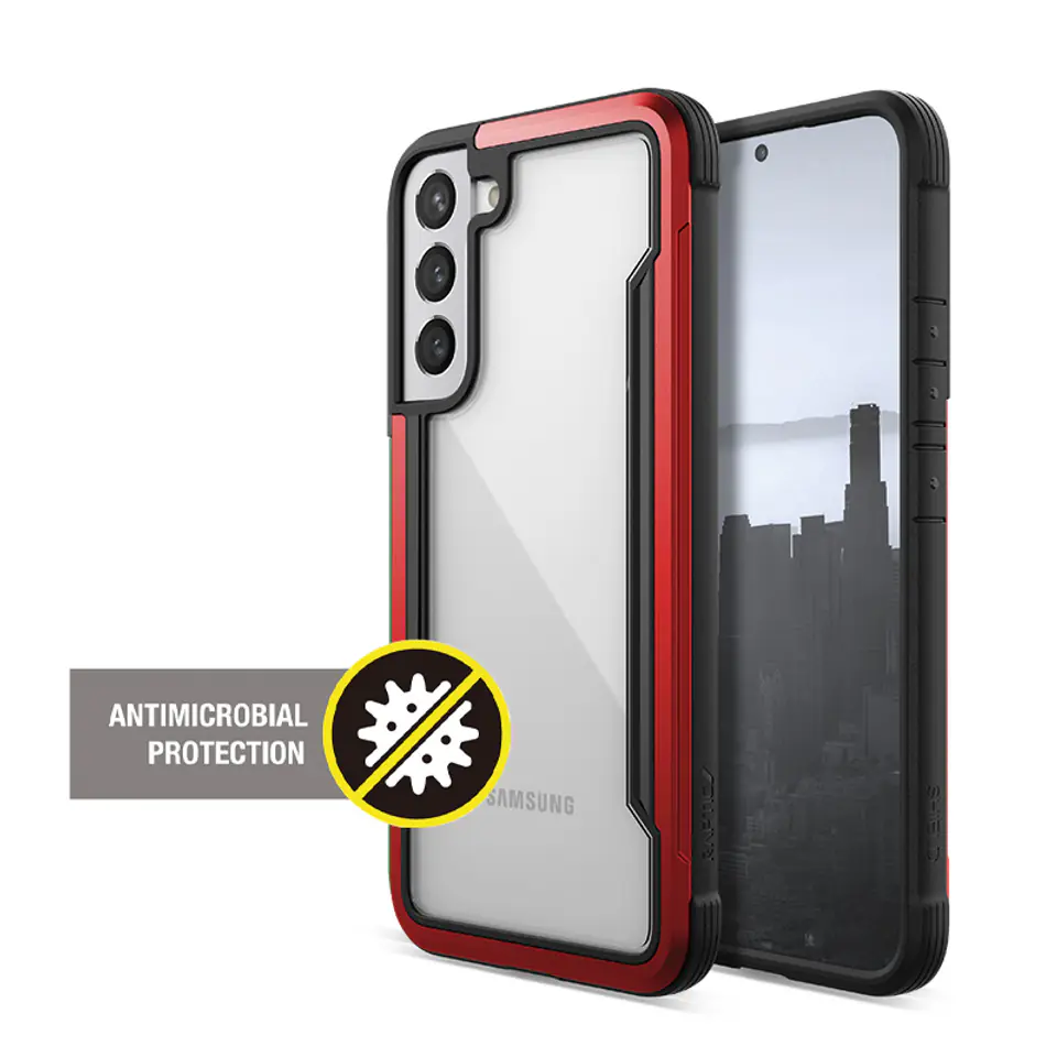 ⁨X-Doria Raptic Shield Pro - Case for Samsung Galaxy S22+ 5G (Antimicrobial Protection) (Red)⁩ at Wasserman.eu