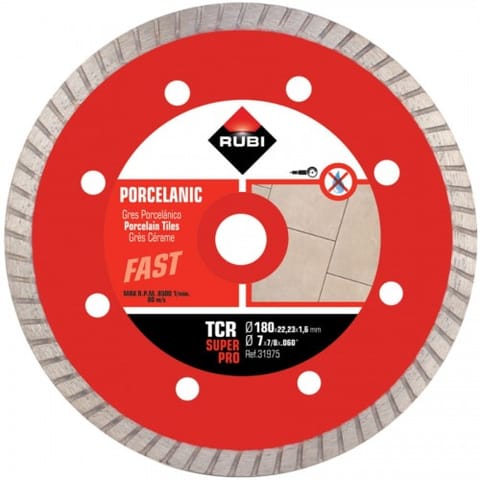⁨TARCZA DIAMENTOWA DO GRESU PORCELANOWEGO TCR 180 SUPERPRO⁩ w sklepie Wasserman.eu