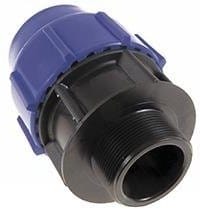 ⁨PE-ZŁĄCZKA ZACISK 32X5/4 GWINT ZEWNĘTRZNY WAVI-033668⁩ w sklepie Wasserman.eu