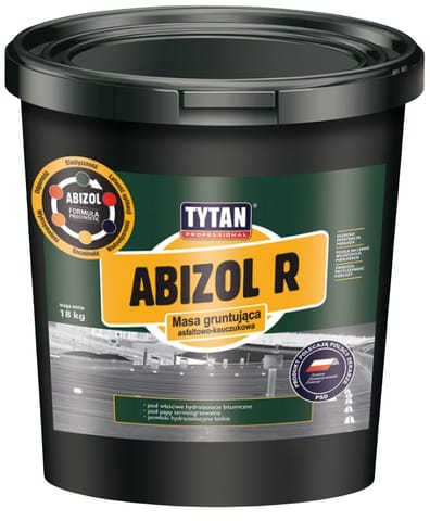 ⁨ABIZOL R TYTAN MASA GRUNTUJĄCA ASFALTOWO-KAUCZUKOWA 4,5KG⁩ w sklepie Wasserman.eu