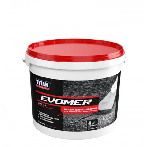 ⁨TYTAN EVOMER MASA SZPACHLOWA 1KG CZARNY⁩ w sklepie Wasserman.eu