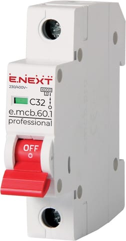 ⁨WYŁĄCZNIK NADPRĄDOWY MCB.PRO60 1P C32A 6KA⁩ w sklepie Wasserman.eu
