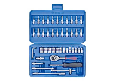 ZESTAW NASADEK 1/4'' Z AKCESORIAMI 46CZ. w sklepie Wasserman.eu