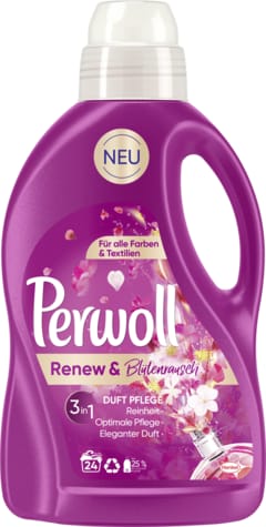 PERWOLL 1,44L washing liquid 24p RENEW&BLUTENRAUCH universal at Wasserman.eu