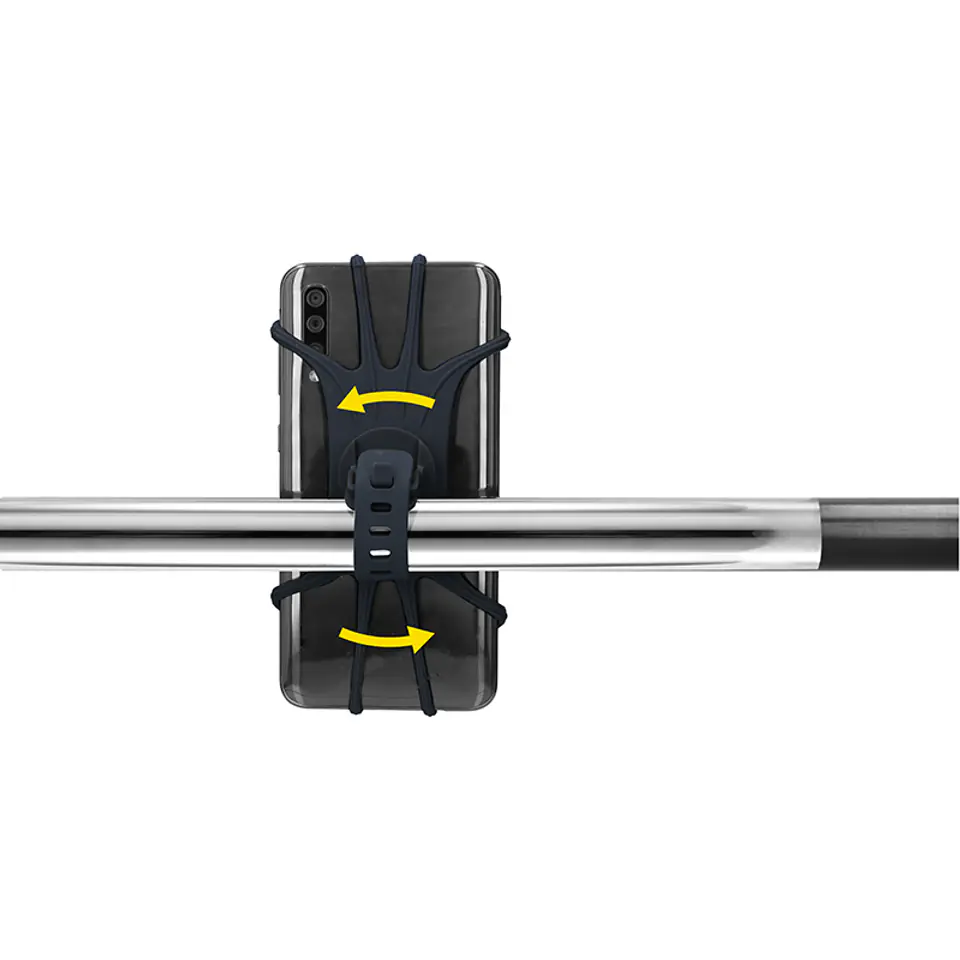 Dunlop - uchwyt rowerowy do telefonu 10-15 cm obrotowy (szary) w sklepie Wasserman.eu