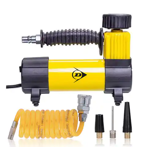 ⁨Dunlop - compressor 12 V 100 Psi, set with hose and tips⁩ at Wasserman.eu