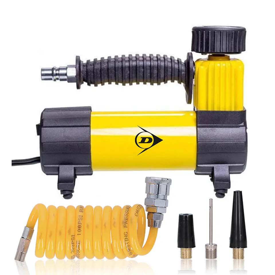 ⁨Dunlop - compressor 12 V 100 Psi, set with hose and tips⁩ at Wasserman.eu