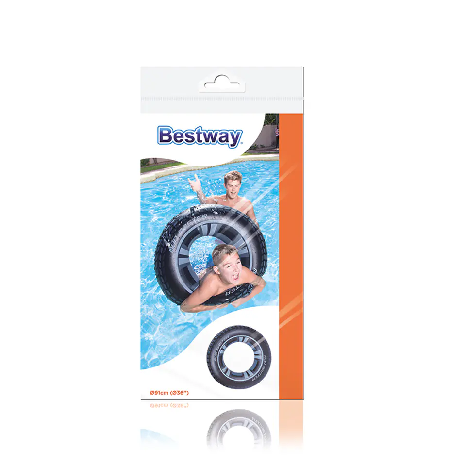 Bestway - Koło do pływania duże 91 cm wzór opona w sklepie Wasserman.eu