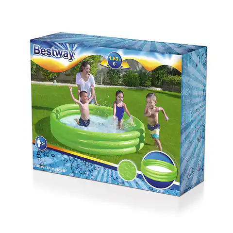 ⁨Bestway - inflatable garden pool 183x33 cm (green)⁩ at Wasserman.eu