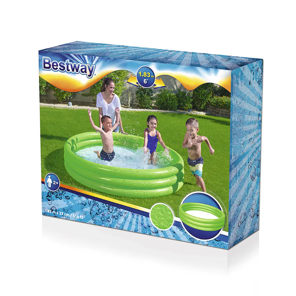 Bestway - basen ogrodowy dmuchany 183x33 cm (zielony) w sklepie Wasserman.eu