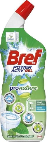 ⁨Bref Pro Nature Mint & Eucalyptus Żel WC 700 ml⁩ w sklepie Wasserman.eu