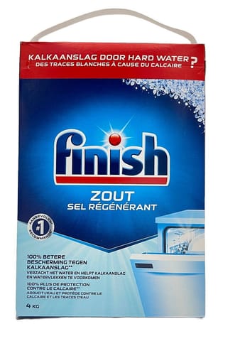 ⁨Finish Gruboziarnista Sól do Zmywarki 4 kg⁩ w sklepie Wasserman.eu