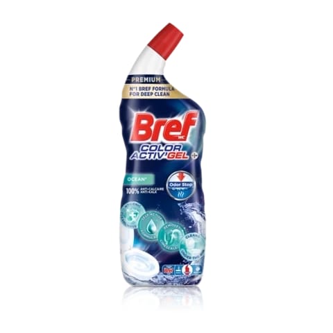 ⁨Bref Color Active Citrus Odor Stop Żel WC 700 ml⁩ w sklepie Wasserman.eu