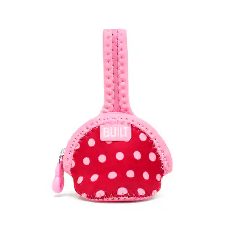 ⁨BUILT Paci-Finder - Pokrowiec na smoczek (Baby Pink Mini Dots)⁩ w sklepie Wasserman.eu
