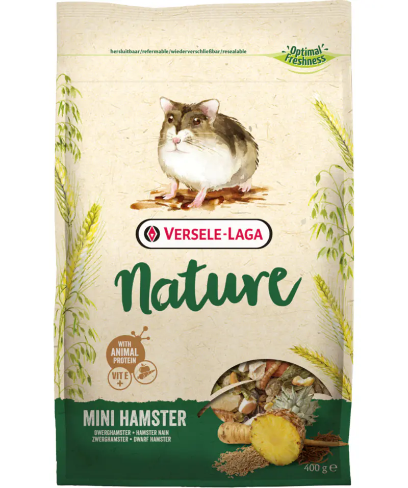 ⁨VERSELE LAGA Mini Hamster Nature 400g - for dwarf hamsters [461420]⁩ at Wasserman.eu