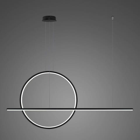 ⁨Lampa wisząca Linea No.2 B 80cm czarna 4k ściemnialna (Barwa światła barwa dzienna, Kolor Czarny, Możliwość ściemniania tak)⁩ w sklepie Wasserman.eu