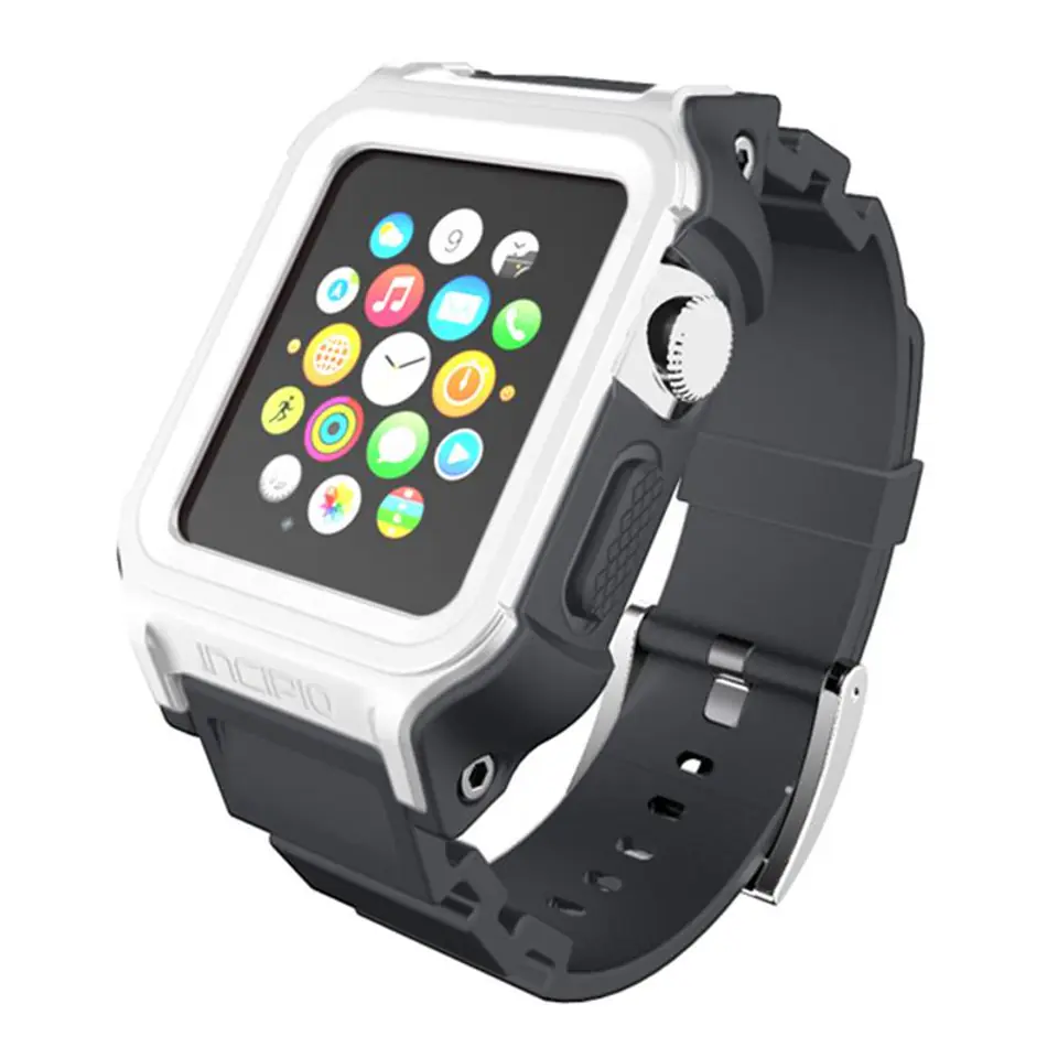 ⁨Incipio Octane Strap - Pancerny pasek do Apple Watch 38/40/41 mm (biały/szary)⁩ w sklepie Wasserman.eu