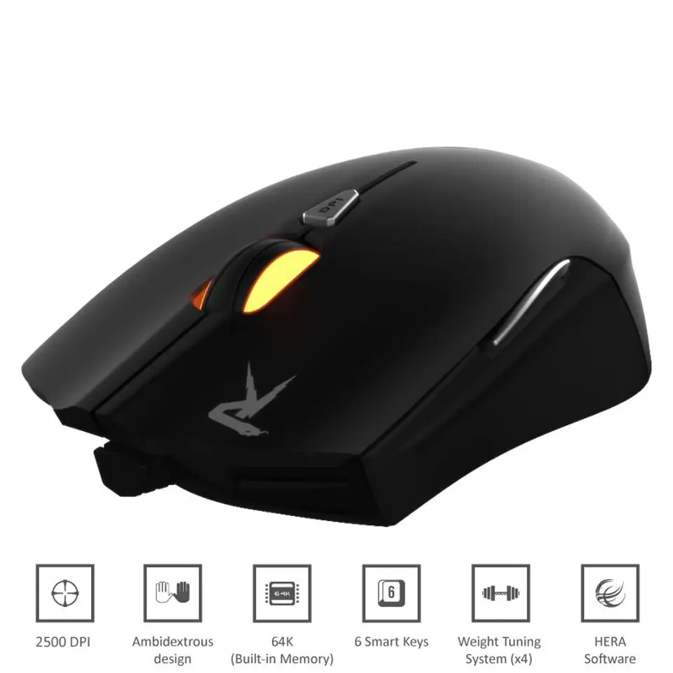 ⁨Gamdias Ourea Optical - Optical Mouse (2500 DPI)⁩ at Wasserman.eu