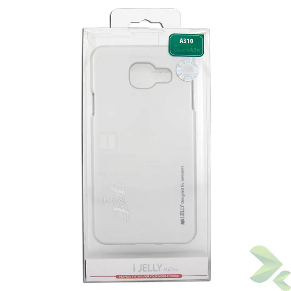 ⁨Mercury I-Jelly - Samsung Galaxy A3 Case (2016) (Silver)⁩ at Wasserman.eu