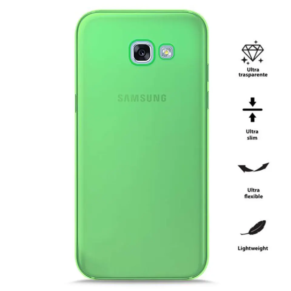 ⁨PURO 0.3 Nude - Samsung Galaxy A3 Case (2017) (Fluo Green)⁩ at Wasserman.eu