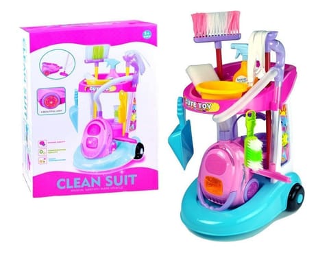 ⁨Zestaw Do Sprzątania Na Wózeczku Odkurzacz⁩ w sklepie Wasserman.eu