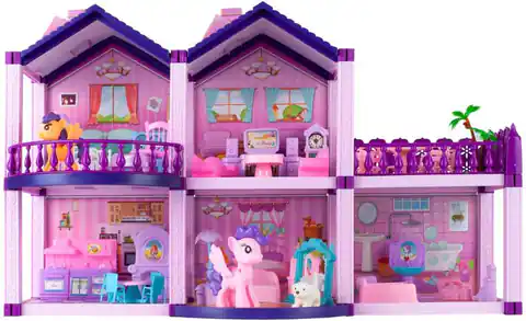 ⁨Dollhouse and pony Villa with ponies⁩ at Wasserman.eu
