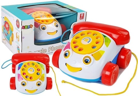 ⁨Pull Phone on Wheels with Earpiece for Batteries for Infant⁩ at Wasserman.eu