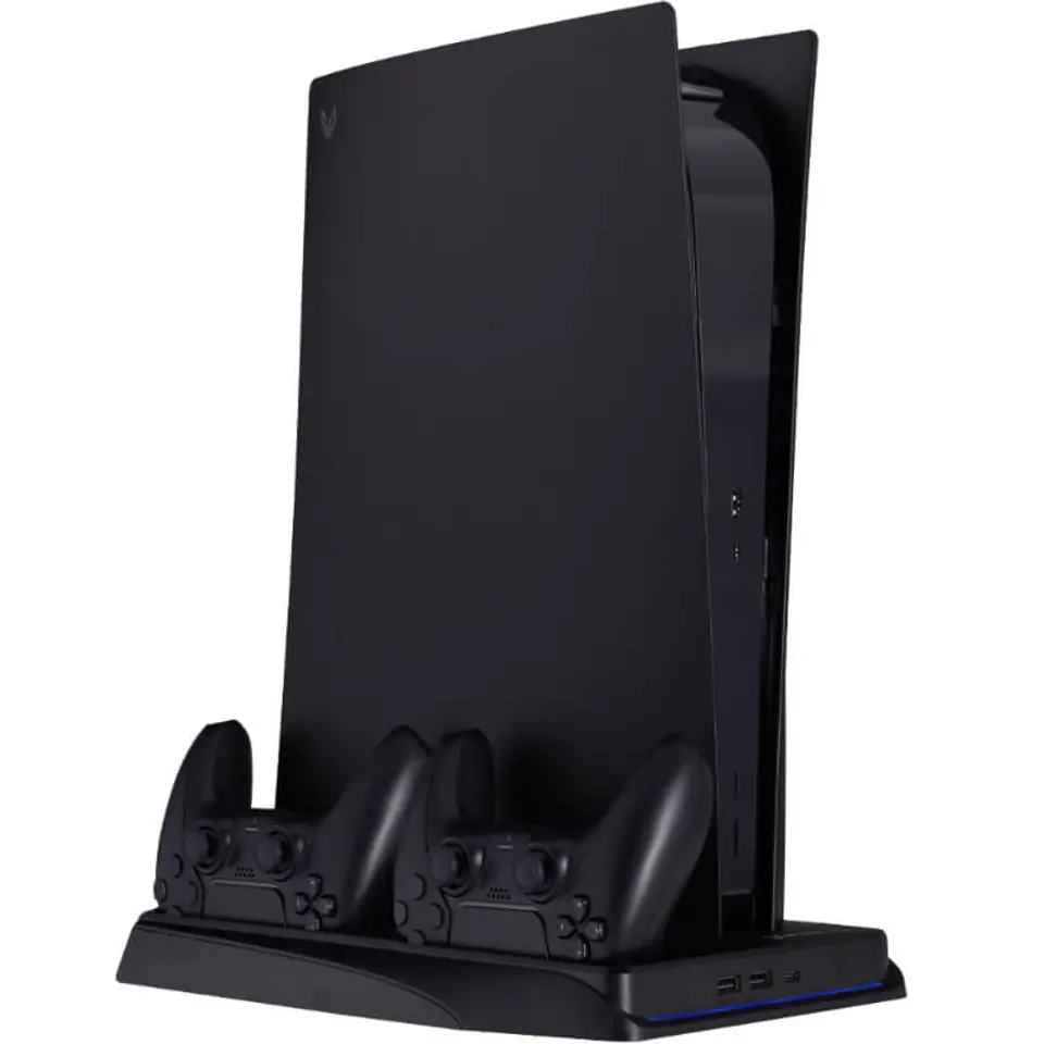 SteelDigi Stacja multifunkcyjna AZURE CROW do konsoli PS5 i padów DualSense czarna w sklepie Wasserman.eu