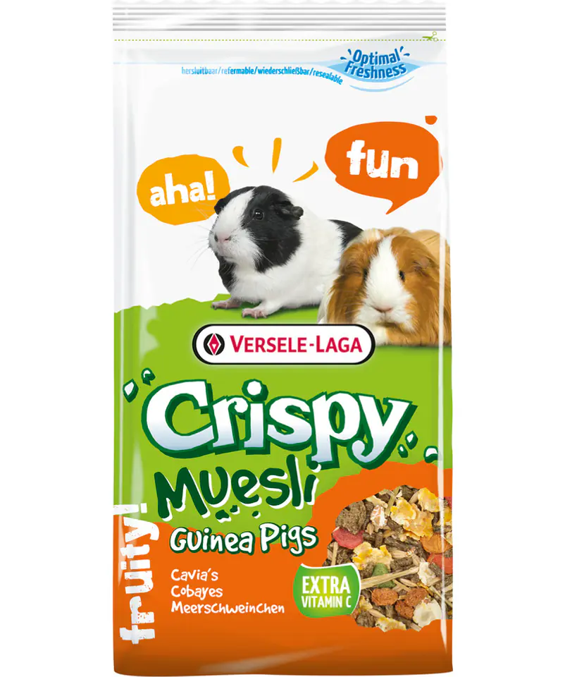 ⁨VERSELE LAGA Crispy Muesli - Guinea Pigs 400g - dla kawii domowych [461698]⁩ w sklepie Wasserman.eu