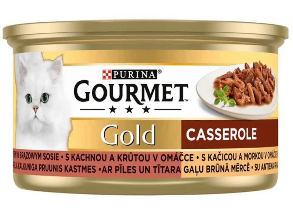 ⁨Gourmet Gold Kaczka i indyk w brązowym sosie 85g⁩ w sklepie Wasserman.eu