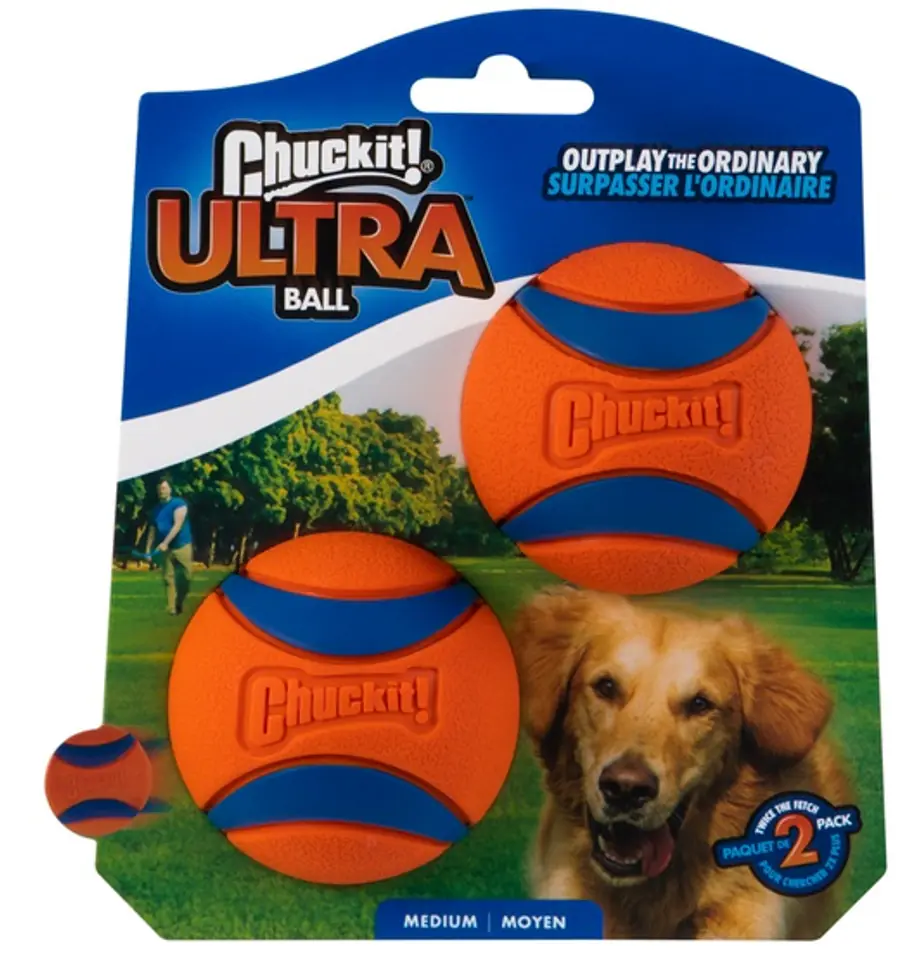 ⁨Chuckit! Ultra Ball Medium dwupak [17001]⁩ w sklepie Wasserman.eu