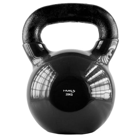 ⁨KNV20 BLACK KETTLEBELL ŻELIWNY POKRYTY WINYLEM HMS⁩ w sklepie Wasserman.eu