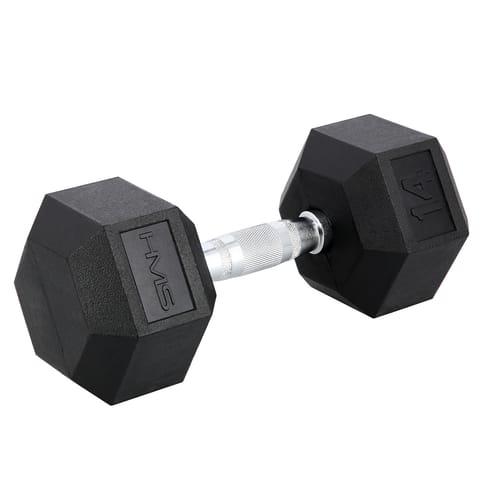 ⁨HEX PRO BLACK 14 KG DUMBBELL HMS⁩ at Wasserman.eu
