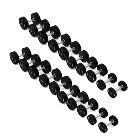 ⁨HPC SET ZESTAW HANTLI POLIURETANOWYCH  2 x 2.5 - 25 KG CPU (275 KG) HMS⁩ w sklepie Wasserman.eu