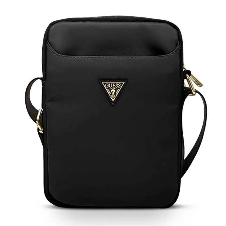 ⁨Guess Torba GUTB10NTMLBK 10" czarny /black Nylon Triangle Logo⁩ w sklepie Wasserman.eu