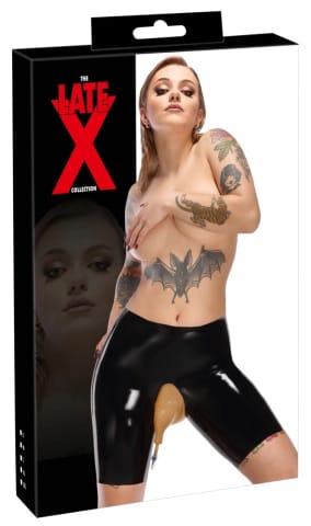 LateX Spodenki kolarskie czarne z wkładką i zaworem, rozmiar S w sklepie Wasserman.eu