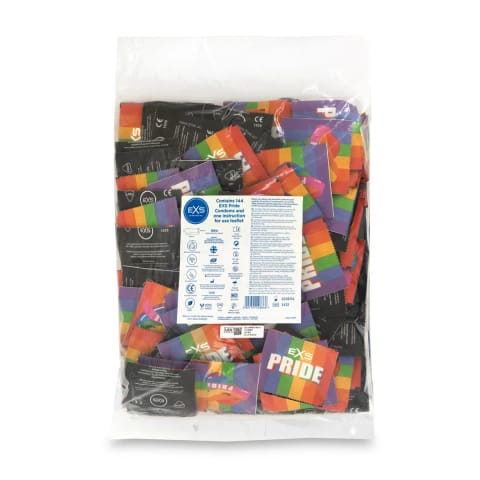 EXS Pride Regular 54 mm - 144 sztuki, zestaw kolorowych prezerwatyw w sklepie Wasserman.eu