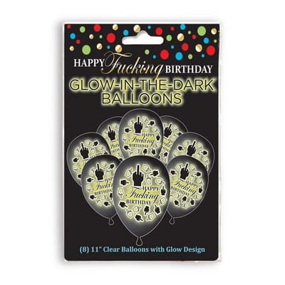 ⁨Little Genie Happy Birthday balony świecące LED zestaw 8 sztuk⁩ w sklepie Wasserman.eu