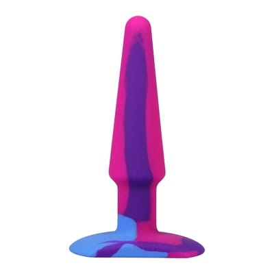 ⁨Doc Johnson A-Play Groovy anatomiczny korek silikonowy 12 cm kolorowy⁩ w sklepie Wasserman.eu
