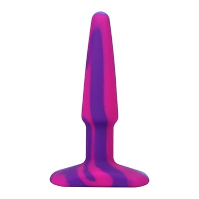 ⁨Doc Johnson A-Play Groovy korek anatomiczny silikonowy 10 cm multikolor⁩ w sklepie Wasserman.eu