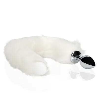 ⁨Shots Ouch! Fox Tail LED - podświetlany ogon i metalowy korek, srebrny⁩ w sklepie Wasserman.eu