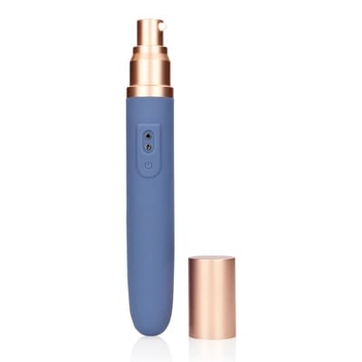 ⁨Loveline Blue Horizon - wibrator podrożny z komorą na lubrykant 13 ml⁩ w sklepie Wasserman.eu