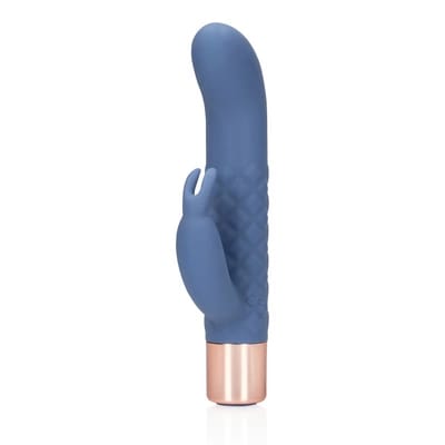 ⁨Loveline Mini Rabbit Blue Horizon - kompaktowy model z żebrowaną powierzchnią⁩ w sklepie Wasserman.eu