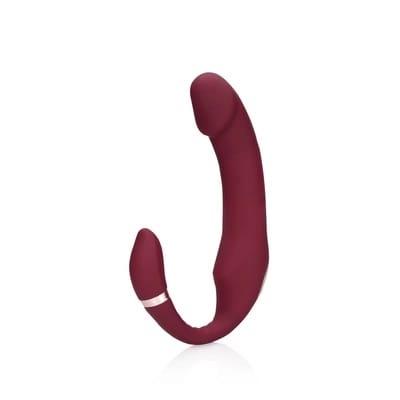 Loveline Merlot Grape - Wibrujący zakrzywiony model do systemu Strap-On w sklepie Wasserman.eu