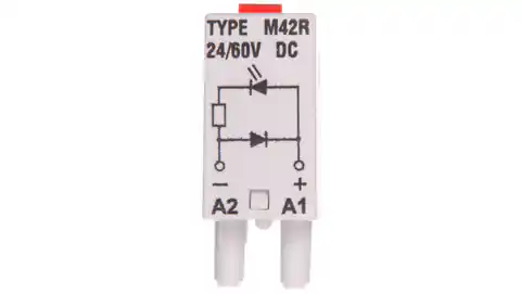 ⁨Moduł sygnalizacyjny LD (diody: LED czerwony + D) 24-60V DC M42R szary 854844⁩ w sklepie Wasserman.eu