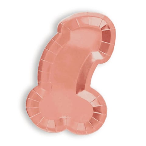 ⁨Little Genie zestaw 8 talerzy dekoracyjnych rożowe złoto 18 cm⁩ w sklepie Wasserman.eu