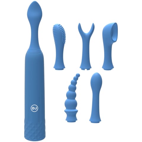 Doc Johnson iVibe Select iQuiver - wibrator z 6 wymiennymi głowicami, czerwony w sklepie Wasserman.eu