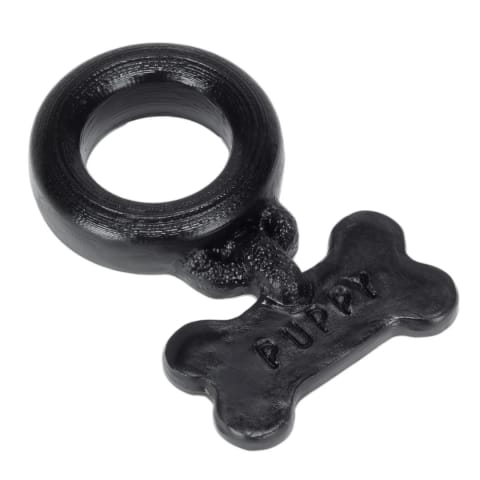 ⁨Oxballs PUPPY Black - elastyczny pierścień anatomiczny czarny⁩ w sklepie Wasserman.eu